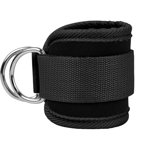 Bandas De Tobillo: Correas De Pie Ajustables, Cinturones De Tobillo Para Máquinas De Cables | Bandas De Tobillo Para Ejercicios De Piernas, Anillo En D Para Ejercicios De Culturismo De Nalgadas