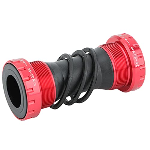 motifa Bottom Bracket with High Strength Stainless Steel Bearings Aluminum Caps, Tools for Mountain Bikes Exquisite Workmanship Easily Deformed