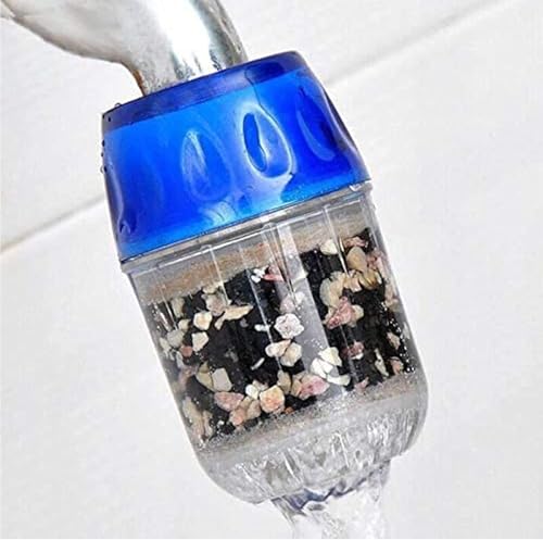 Sulfar Kitchen Water Purifier Tap Activated Carbon Faucet Filter for Clean Drinking Water Household Sink Attachment Blue