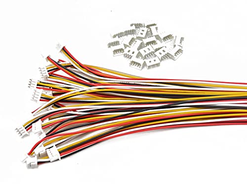 20 Set Micro JST MX 1,25 mm 4 Pins Stecker Buchse 1,25 mm Pitch Buchse & Stecker Stecker PCB Buchse 150 mm Kabel