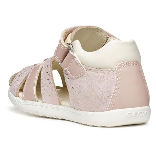 Geox B Sandal Macchia Gir, Sandali Bimba 0-24, Rose Off White Wb, 21 Eu - 6