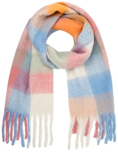 Womens Scarf Winter Big Colorful Checked Thick Warm Soft Scarves Casual Tassel Blanket Scarf2