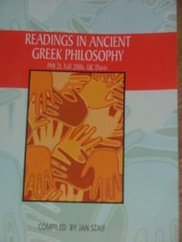 Unknown Binding READINGS IN ANCIENT GREEK PHILOSOPHY Book
