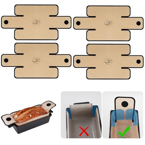 NiHome Silicone Bread Sling, Nonstick Reusable Loaf Pan Liner, Black Edges