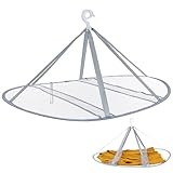 CHICAMPERA Tendedero de Malla Plana Portátil 30x24 Pulgadas Correas de Seguridad para Secar Ropa, Suéteres y Zapatos en Interiores y Viajes