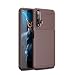 Produktbild Huawei Honor 20 Hülle, Silikon-Leder [Slim Dünn] Flexible TPU Schutzhülle Stoßdämpfung Karbonfaser Hülle für Huawei Nova 5T, braun