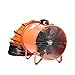 VEVOR 16 Inch Utility Blower Fan, 2 Speed 5175 CFM Heavy Duty Cylinder Axial Exhaust Fan with 16.4ft Duct Hose, Industrial Portable Confined Space Ventilator for basements, warehouse, Workshop
