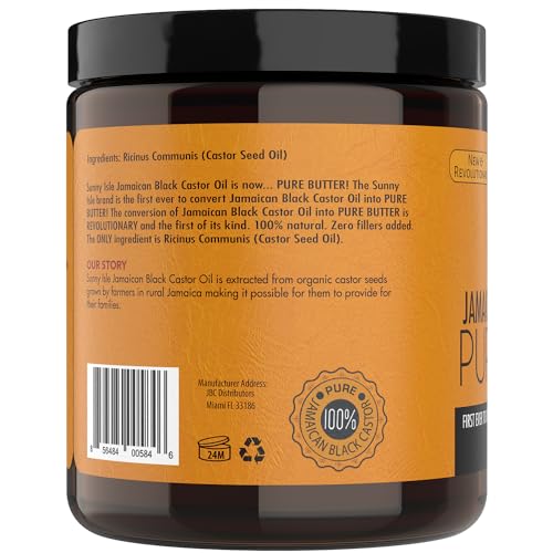 Sunny-Isle-Jamaican-Black-Castor-Oil-Pure-Butter-8oz-Pack-of-6