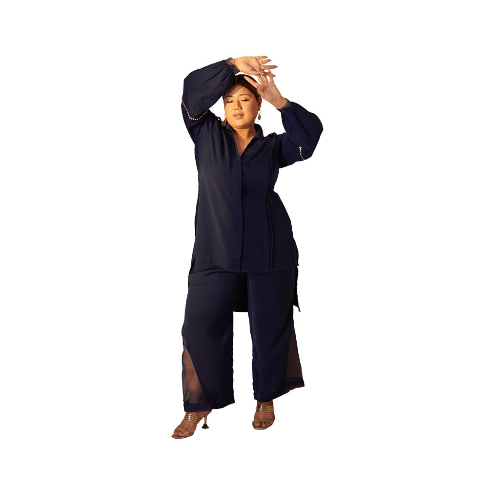 Sahiba Navy Blue Co-ord Set-image-40