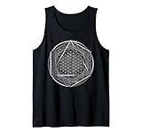 Flower of Life Sacred Geometry Circular Hexagon Geometric Tank Top