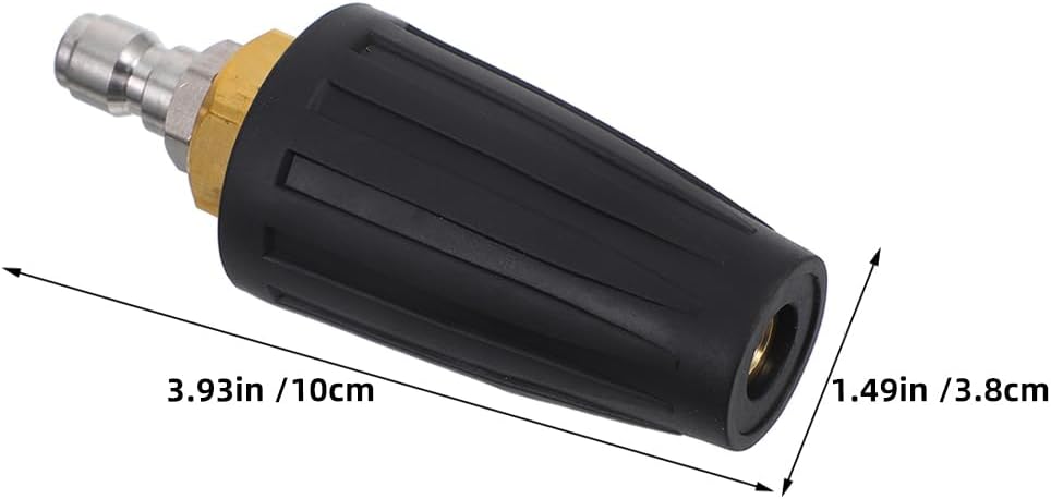 Toyvian 2pcs Rotating Washer Nozzle: Pressure Washer Nozzle Tips 4000 Psi Rotating Spray Pressure Attachments for Garden Roads Car Washing