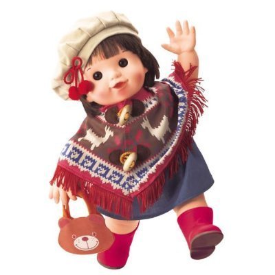 Amazon.co.jp: ぽぽちゃん お人形 やわらかお肌のポンチョのぽぽちゃん
