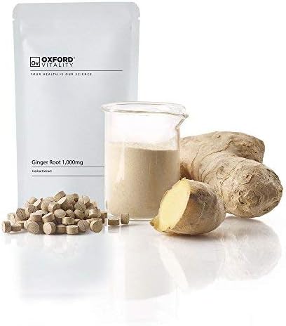 Oxford Vitality Ginger Root 1000mg Tablets | Ginger Supplement | Food Supplement | 120 Tablets