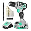 Litheli Cordless Drill Set, 20V Max Power Drill Cordless Set, 3/8” Keyless Chuck, 18+1 Torque Settings, Variable Speed…