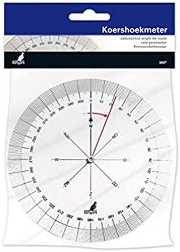 Hoekmeter Kangaro kunststof transparant diameter 126 mm