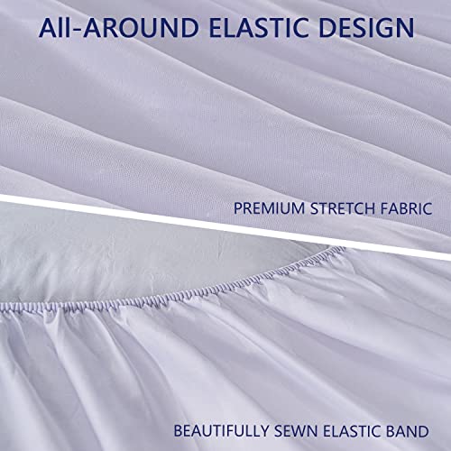 Mattress Topper Queen, Cooling Plush Bed Topper Thick Mattress Pillow Top Mattress Pad, Hotel Quality Down Alternative Pillow Topper For Queen Size Bed With Deep Pocket, Soft Feather Bed Toppers #TOP7