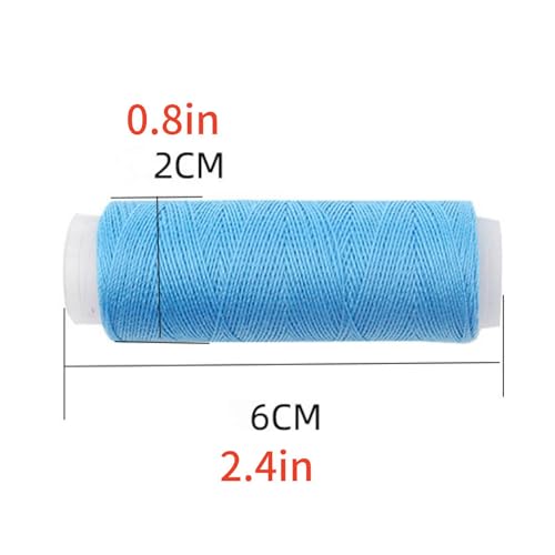 39 Bobinas de hilo de coser de poliéster arcoíris 250 yardas cada uno accesorios para costura a mano y máquina miniatura 2