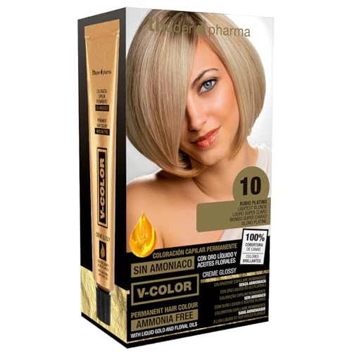 Thader Th Pharma V-Color Kit de Tinte permanente Sin Amoniaco con...