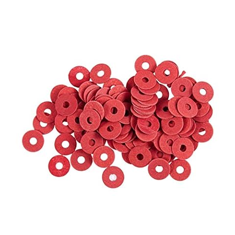 XLBH Uszczelka 100 szt. 3 x 10 x 0,8 mm podkładki izolacyjne z włókna płyty głównej czerwone części sprzętowe