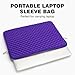 RAINYEAR 11-13 Inch Laptop Sleeve Compatible with 13" Macbook Air M5 M4 M3 M2 M1 Macbook Neo 13.3" & 14" Macbook Pro, 11" Chromebook Notebook Diamond Foam Shock Resistant Padded Case(Purple)