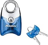 Master Lock 192D Translucent Front Access Padlock, Assorted Colors with Chrome