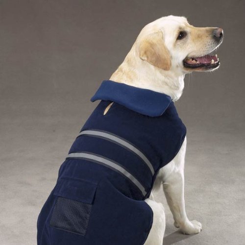 Ocsoso Pet Dog Reflective Vest Large Nave Blue #TOP1