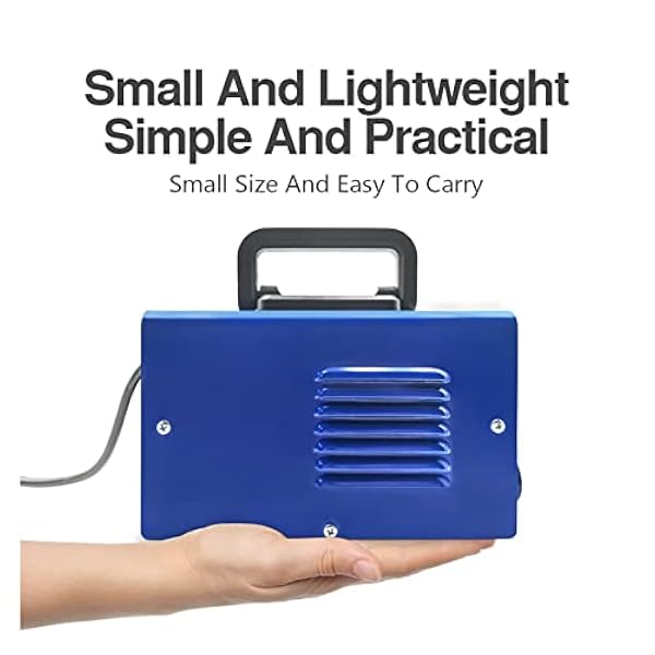 Lödning kit Bärbar svetsmaskin, 250A bågsvetsmaskin helautomatisk hushållssvetsning av industrikvalitet, liten elektrisk svetsning helt i koppar (Color : Orange Without Cable, Size : 1)