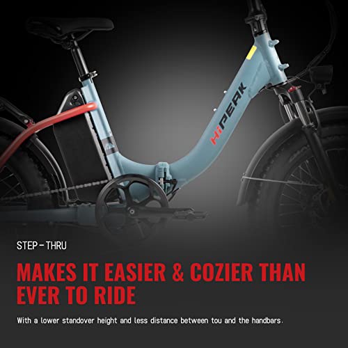 Hipeak Electric Bike For Adults, Ebike 750W/48V/15Ah, 20" X 4.0" Fat Tires Electric Bike Folding Ebikes With Removable Battery, Foldable Adults Electric Bicycles Front Suspension #TOP5