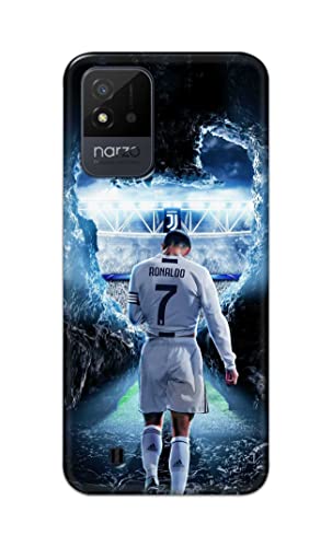 Image of Printed Hard Back Cover Case for Realme Narzo 50i Back Cover (Footbal Legend) -1302