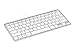 Produktbild R-GO Tools RGOECQZW Ergo Compact Tastatur QWERTY weiß/silber
