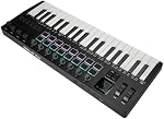 37 Clé USB MIDI Contrôleur de clavier, professionnel MIDI Clavier avec Drum Pads, Synthétiseur intégré pour la production musicale