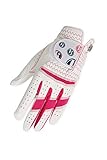 HJ Glove Women's Hot Pink Daisy Golf Glove, Medium, Left Hand