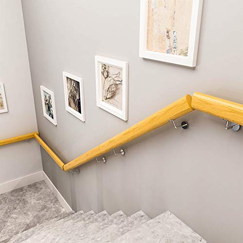 Main courante bois massif escalier intérieur rampe design - 3