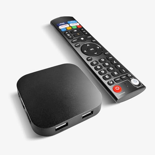 Image of BOXPUT Q8 4K Android 11.0 TV Box with Amlogic S905Y4, 4GB RAM, 32GB ROM, Dual WiFi 2.4G /5G & BT5.0, Smart TV Box with BT Voice Control and Infrared Learning (Batteries Not Included)