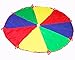 Kids Play Parachute 12ft Kids Sport Parachute with 8 Easy Hold Handles for Team Game