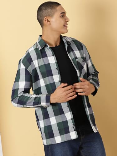 Image of Thomas Scott Men's Classic Tartan Checkered Shacket