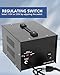 1500w Voltage Transformer Converter,Step Up/Down AC Power Converter from 110v-120v to 220v-240v,Heavy Duty Converter Transformer with Circuit Breaker Protection,2 US Outlets,2 Universal Outlets
