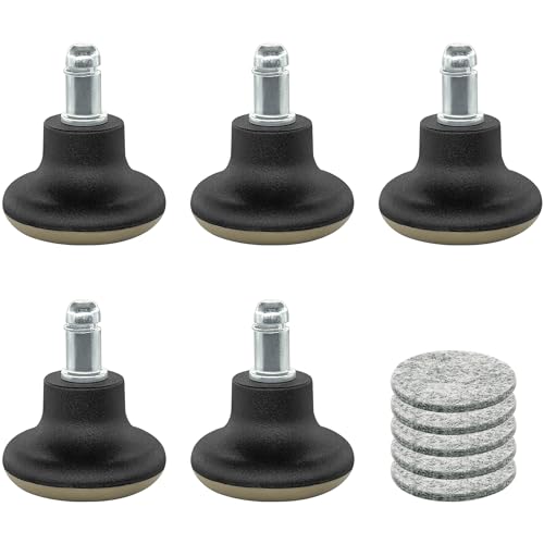5 PCS Fixed Stationary Castors,Glide Office Chair Wheels For Replacement Swivel Caster Wheels (Khaki)