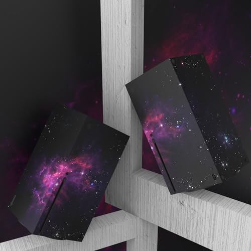 PlayVital Purple Nebula Custom Vinyl Skins for Xbox Series X, Wrap Decal Cover Stickers for Xbox Series X Console Controller — view 4