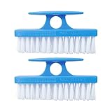 Superio Nail Brush for Cleaning Fingernails, Toe & Foot - All-Purpose Stiff Scrub Brush - Blue
