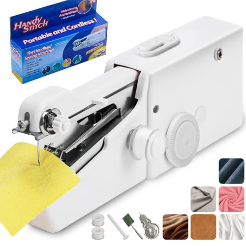 Mini Maquina de Costura Portátil, Mini Maquina de Costura, Máquina de Costura Manual, Para Roupas de Viagem em Casa Cortina de Pano