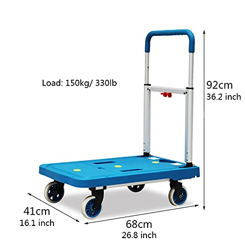 Carretilla plegable con panel plástico y manija ajustable miniatura 3