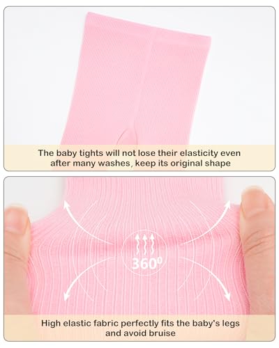 Image of Stelle Toddler Girls Tights Baby Cable Knit Stockings Thick Cotton Legging | Thick Cotton Legging, Winter Warm Pantyhose, Footed, Thermal, Ribbed, Sweater Panty Hose, Under Dress, 3 Pairs, 12-18 Months