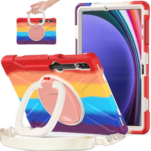 Coque Samsung Galaxy Tab S9 Plus rouge contre les chutes de votre tablette