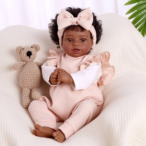 Muñeca Bebé Reborn Realista 20 Pulgadas Cuerpo de Tela y Vinilo miniatura 3