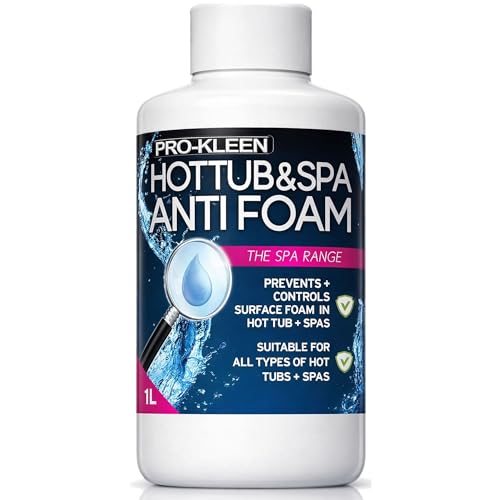 Pro-Kleen Hot Tub & Spa Anti Foam 1L - Defoams Hot Tubs & Spas - Suitable for all Hot Tubs & Spas - Easy To Use