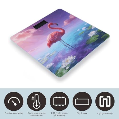 Báscula digital Flamingo Smart Body Weight 180kg miniatura 3