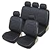 Upgrade4cars Fundas Asientos Coche Negras Poli-Piel | Funda Asiento para Delantero &...