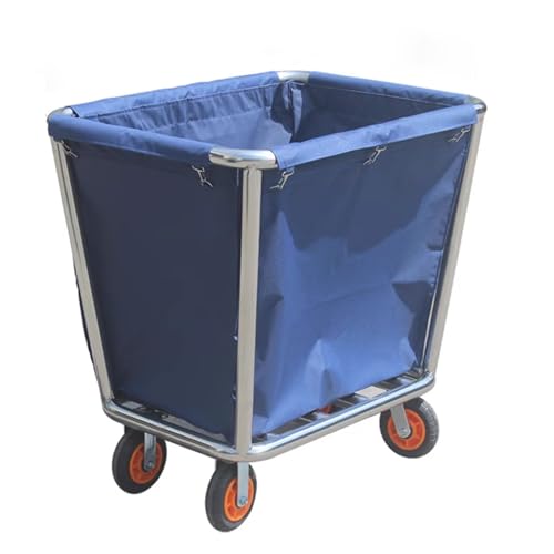 Panier à linge robuste haut de gamme en acier inox et textile imperméable
