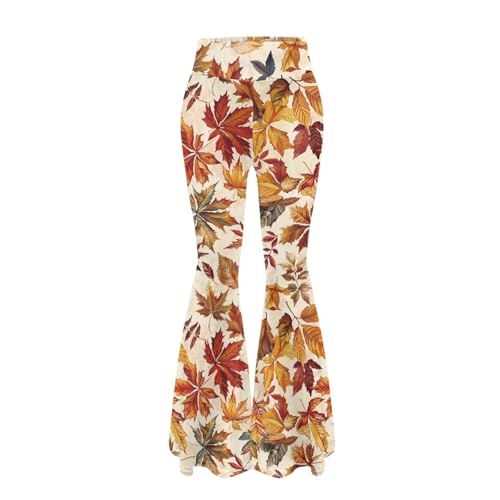 Women's High Waist Wide Leg Bell Bottom Yoga Flare Pants Trousers Tummy Control Stretch Yoga Pants4